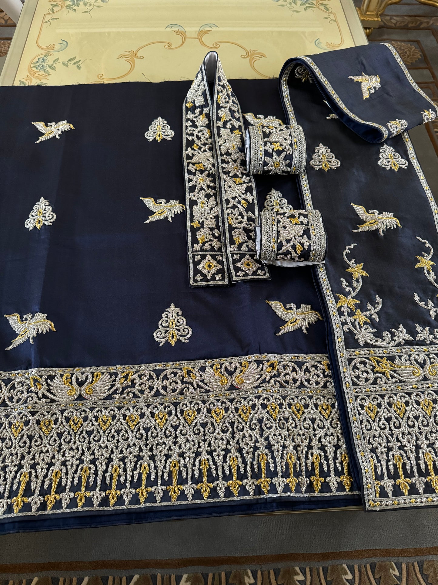 Traditional Laotian Navy Padding Set (version 2)